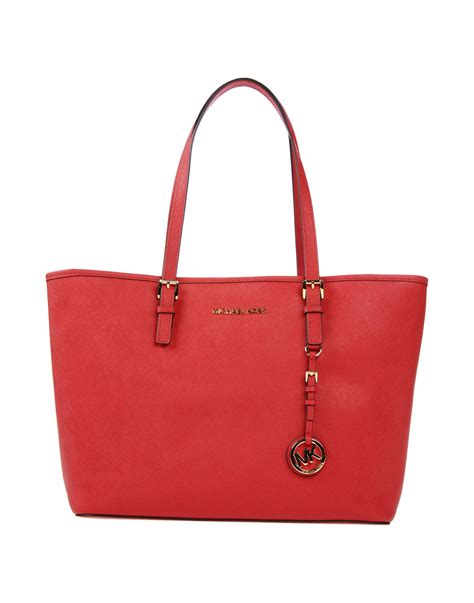 michael kors red bag|michael kors red tote bag.